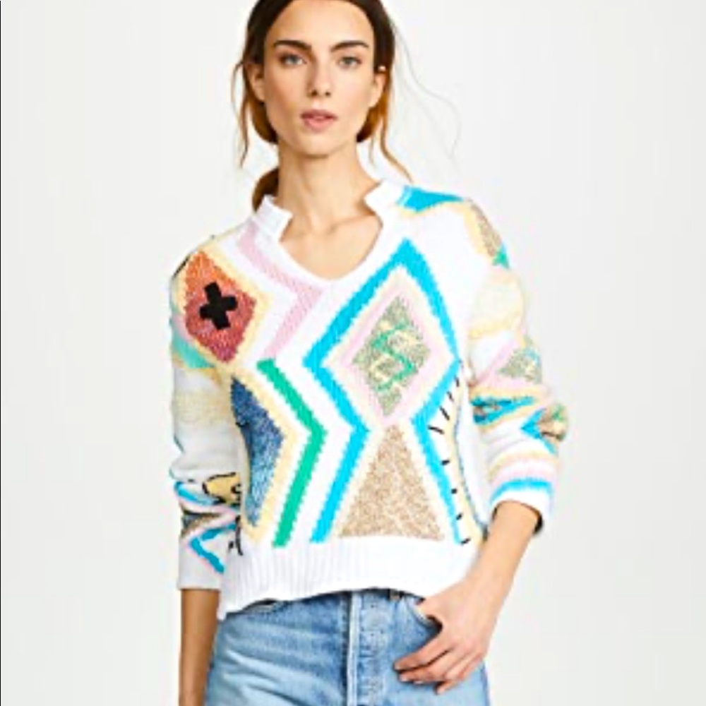 Zadig and Voltaire NWOT Sonny Kilim Carpet Sweater